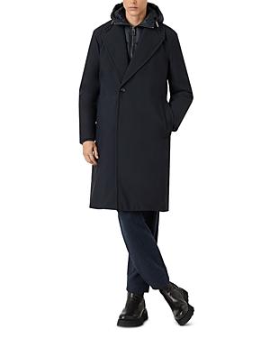Armani Salon Long Hooded Coat