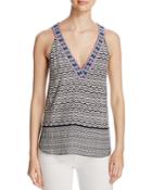 Oober Swank Embroidered Tank - Compare At $68
