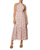 Laundry By Shelli Segal Printed Halter Maxi Dress