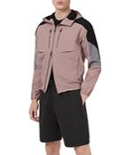 Emporio Armani Textured Color Blocked Hooded Jacket