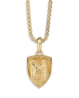 David Yurman St. Michael Amulet In 18k Yellow Gold