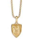 David Yurman St. Michael Amulet In 18k Yellow Gold