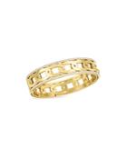 Roberto Coin 18k Yellow Gold Navarra Diamond Oval Link Bangle Bracelet