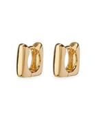 Luv Aj Mini Art Deco Square Huggie Hoop Earrings