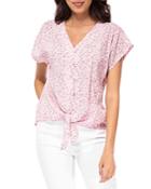 B Collection By Bobeau Lucille Tie Hem Top