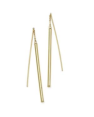 14k Yellow Gold Linear Threader Earrings - 100% Exclusive