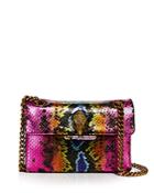 Kurt Geiger London Kensington Rainbow Snake Embossed Leather Mini Crossbody Bag