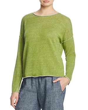 Eileen Fisher Drop Shoulder Organic Linen Sweater