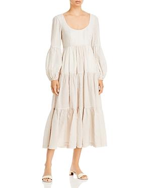 Cinq A Sept Tiered Puff-sleeve Dress