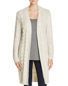 Cupcakes And Cashmere Neil Cable-knit Duster Cardigan