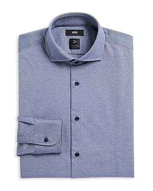 Boss Micro Print Fusion Stretch Regular Fit Dress Shirt