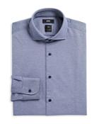 Boss Micro Print Fusion Stretch Regular Fit Dress Shirt