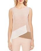 Vince Camuto Sleeveless Color-block Sweater