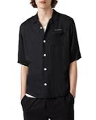 Allsaints Lucky Embroidered Regular Fit Button Down Camp Shirt