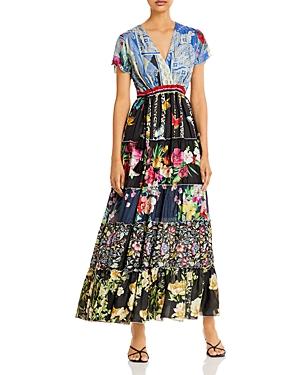 Johnny Was Peteri Printed Silk Maxi Dress