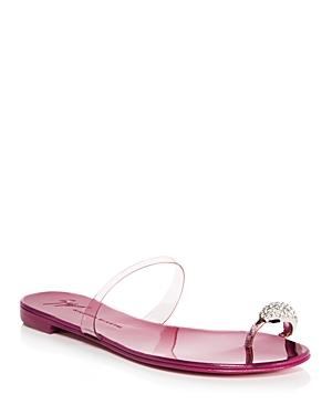 Giuseppe Zanotti Women's Slip On Toe Ring Slide Sandals