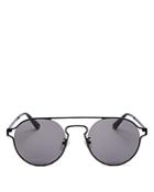 Mcq Alexander Mcqueen Unisex Brow Bar Round Sunglasses, 54mm