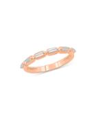 Bloomingdale's Diamond Baguette Band In 14k Rose Gold, 0.25 Ct. T.w. - 100% Exclusive