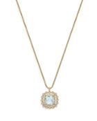 Bloomingdale's Blue Topaz & Diamond Pendant Necklace In 14k Yellow Gold, 18 - 100% Exclusive