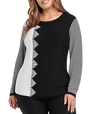 Nic + Zoe Plus Outer Angle Sweater