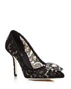 Dolce & Gabbana Women's Lace Embroidered Pumps