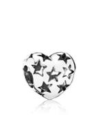 Pandora Charm - Sterling Silver Starry Heart