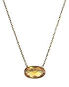 Bloomingdale's Citrine Oval Pendant Necklace In 14k Yellow Gold, 17 - 100% Exclusive