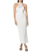 Herve Leger Textured Illusion Panel Maxi Dress