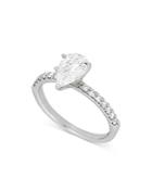 Bloomingdale's Pear-shape Diamond Engagement Ring In 14k White Gold, 1.25 Ct. T.w. - 100% Exclusive