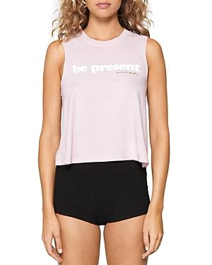 Spiritual Gangster Be Present Crop Tank Top