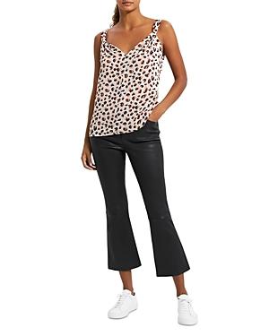 Theory Sleeveless Animal Print Silk Top