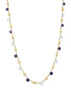 Marco Bicego 18k Yellow Gold Paradise Iolite & Blue Topaz Beaded Collar Necklace, 16