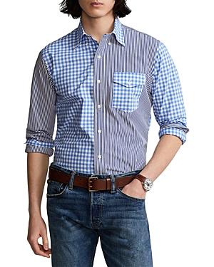 Polo Ralph Lauren Classic Fit Colorblocked Stretch Poplin Shirt