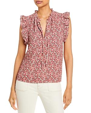 Aqua Meadow Mood Ruffled Top - 100% Exclusive