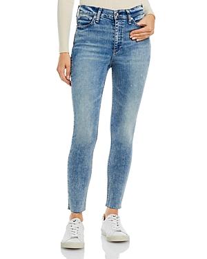 Rag & Bone Nina High Rise Ankle Skinny Jeans In Pearl