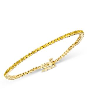 Bloomingdale's Yellow Sapphire Tennis Bracelet In 14k Yellow Gold - 100% Exclusive