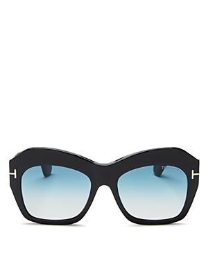Tom Ford Emmanuelle Oversized Square Sunglasses, 53mm