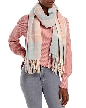 Aqua Plaid Fringe Scarf - 100% Exclusive