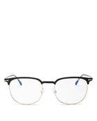 Tom Ford Men's Square Blue Filter Glasses, 52mm