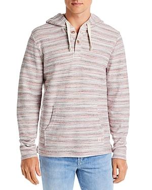 Marine Layer Design Knit Striped Hoodie