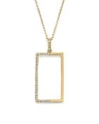 Kc Designs Diamond Geometric Pendant Necklace In 14k Yellow Gold, .11 Ct. T.w.