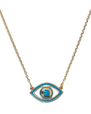 Netali Nissim Mini Eye Pendant Necklace, 12-17