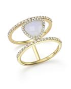 Meira T 14k Yellow Gold And Blue Lace Chalcedony Ring