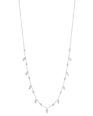 Bloomingdale's Diamond Bezel-set Droplet Necklace In 14k White Gold, 1.0 Ct. T.w. - 100% Exclusive
