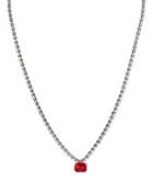 Aqua Red Pendant Necklace, 14 - 100% Exclusive