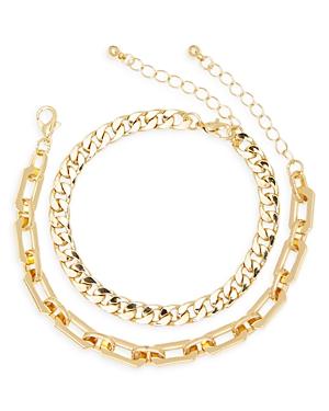 Aqua Chainlink Bracelet Set