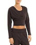 Puma Exhale Rib Knit V Front Top