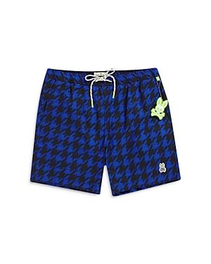 Psycho Bunny Allee Houndstooth Slim Fit Swim Trunks