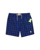 Psycho Bunny Allee Houndstooth Slim Fit Swim Trunks
