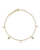 Zoe Chicco 14k Yellow Gold Diamond And Aquamarine Charm Bracelet - 100% Exclusive